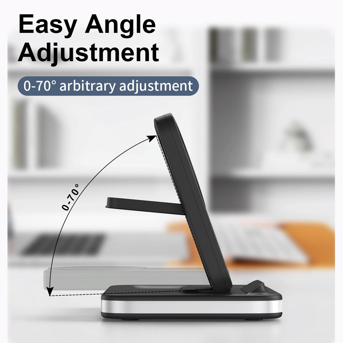 4 In 1 Magnetic Fast Wireless Charger - Gold