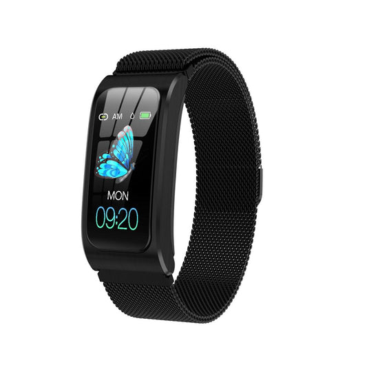 Waterproof Smart Watch With Heart Rate And Sleep Monitoring - Black