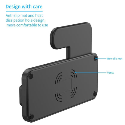 Foldable 4 In 1 Wireless Charger For Mobile Devices - Black