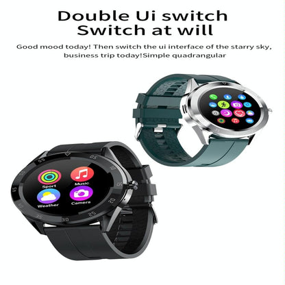 Waterproof Smart Watch With Heart Rate And Sleep Monitoring - Ip68 - Black