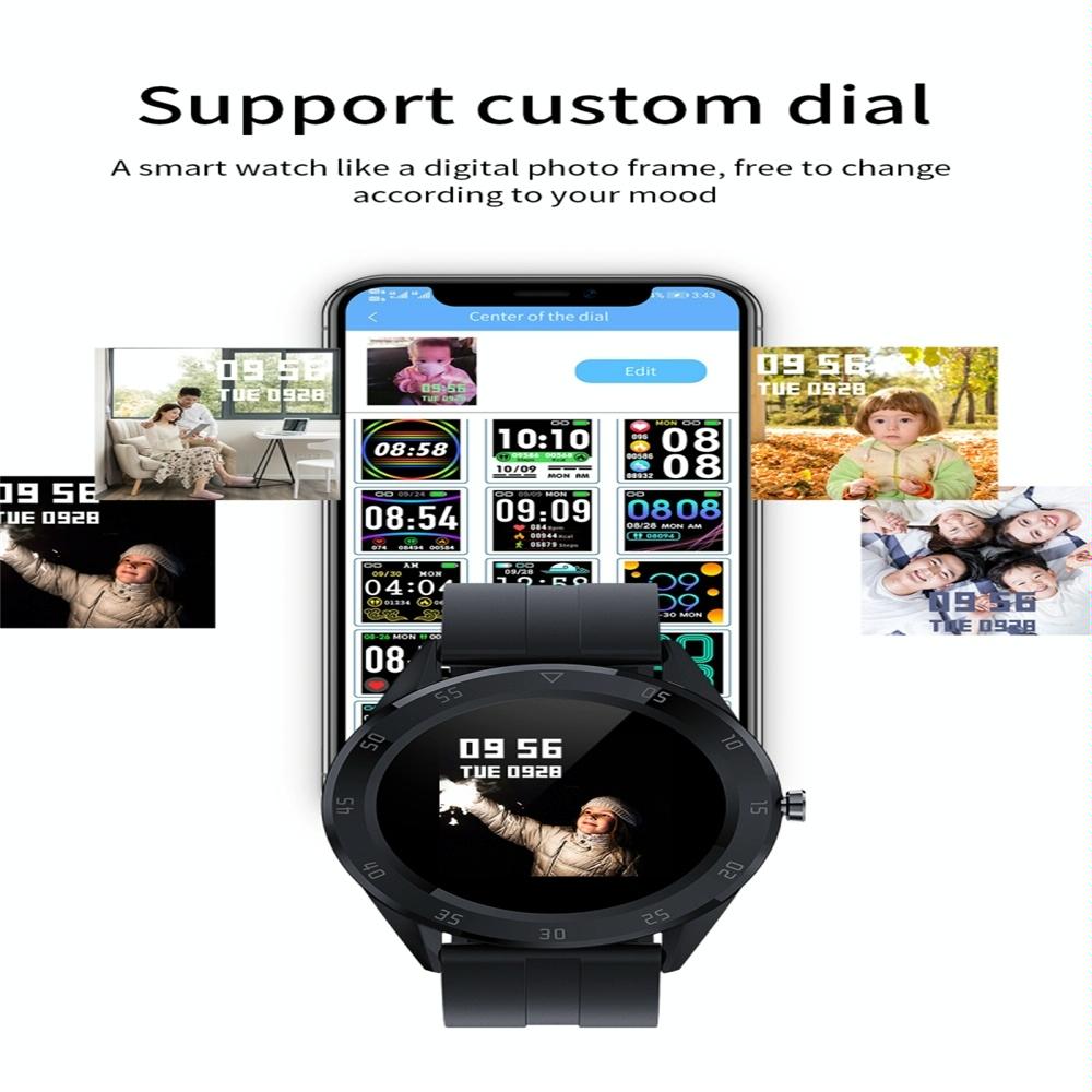 Waterproof Smart Watch With Heart Rate And Sleep Monitoring - Ip68 - Black