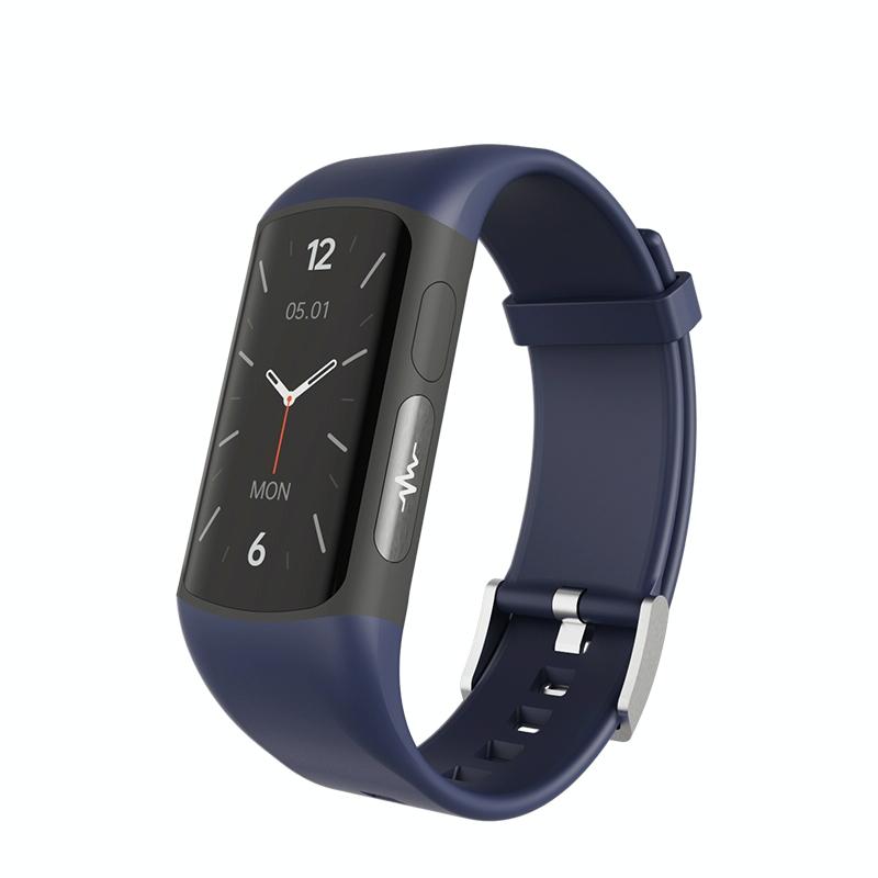Smart Bracelet With Bluetooth Calling And Blood Oxygen Monitoring - Hd Tft Display - Black