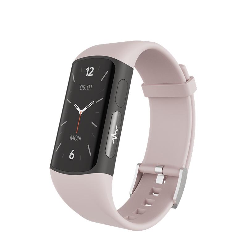 Smart Bracelet With Bluetooth Calling And Blood Oxygen Monitoring - Hd Tft Display - Black