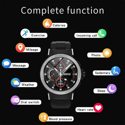 Waterproof Smart Watch With Colour Screen - Ip68 - Black