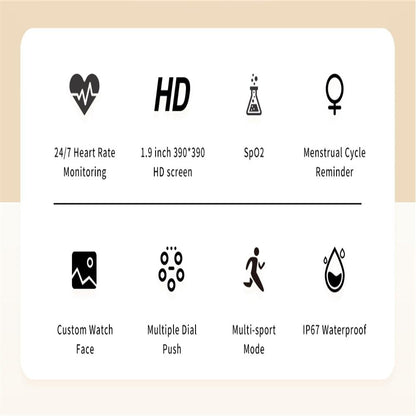 Smart Silicone Screen Watch - Black
