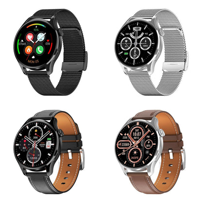 1.32 Inch Heart Rate Monitoring Smart Watch With Payment Function - Black Steel