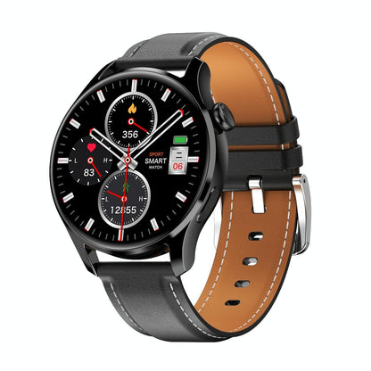 1.32 Inch Heart Rate Monitoring Smart Watch With Payment Function - Black Steel