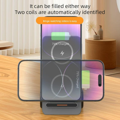 15W 3 In 1 Forklift Wireless Charger With Led Light - Gray