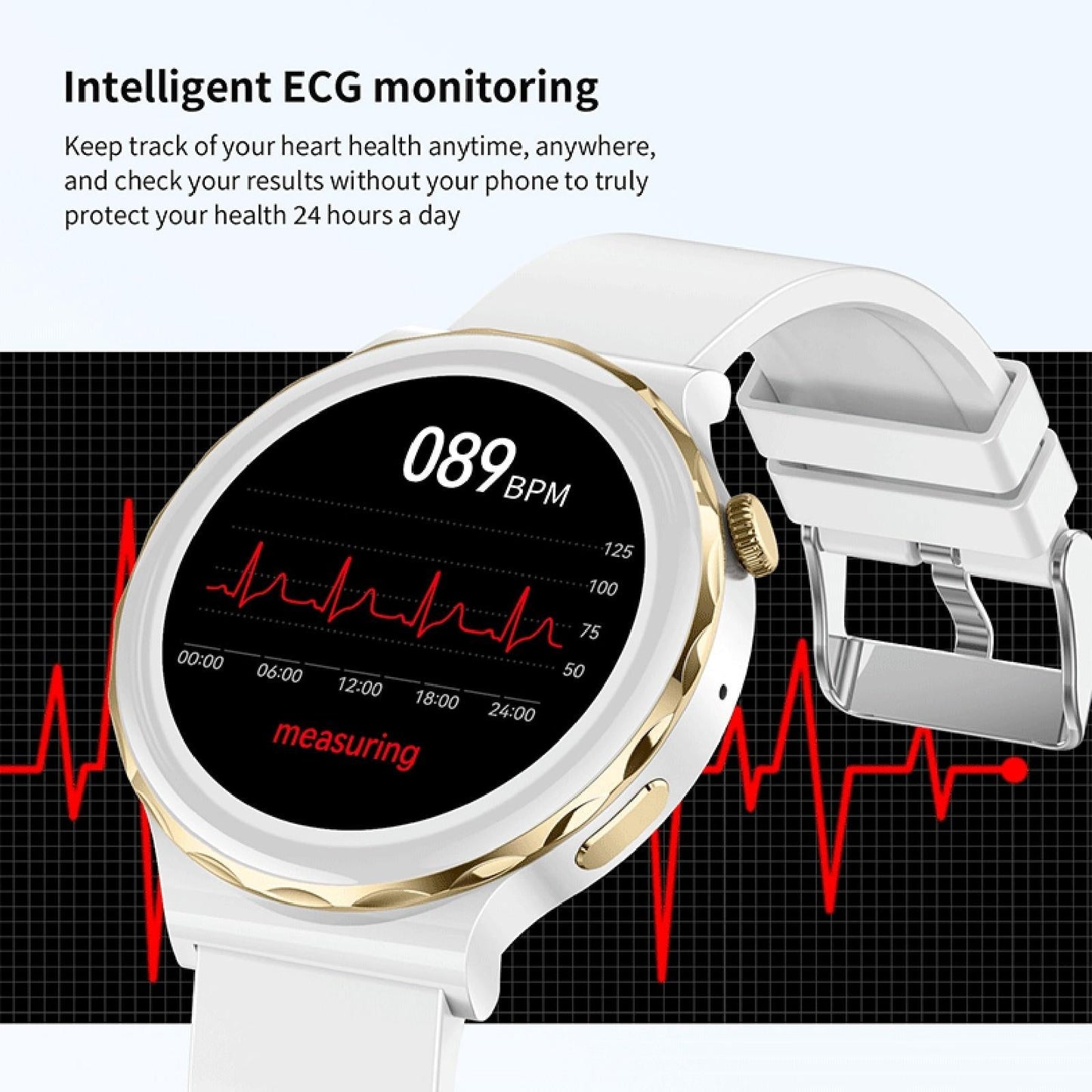 1.28 Inch Dual Mode Sport Smart Watch Support Bluetooth Call / Sleep / Blood Oxygen / Heart Rate / Blood Pressure Health Monitor - Black