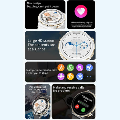 1.28 Inch Dual Mode Sport Smart Watch Support Bluetooth Call / Sleep / Blood Oxygen / Heart Rate / Blood Pressure Health Monitor - Black