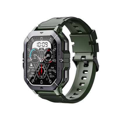 2.02 Inch Sport Smart Watch Support Bluetooth Call / Sleep / Blood Oxygen / Heart Rate / Blood Pressure Health Monitor - Black