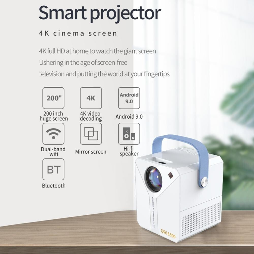 Intelligent Portable 4K Hd Projector - E300