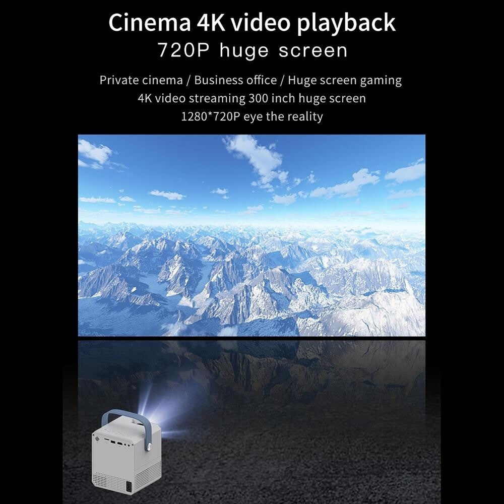 Intelligent Portable 4K Hd Projector - E300