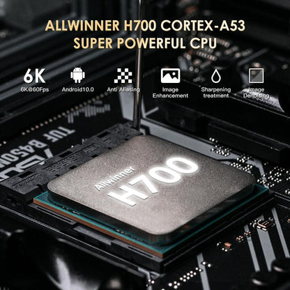 Portable Wifi Projector With Android 10 Os And Hd Display - White