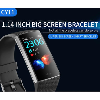 Waterproof Smart Bracelet With Step Heart And Sleep Monitoring - Ip67 - Black