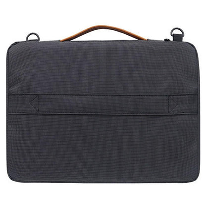 Waterproof Nylon Laptop Handbag with Trolley Strap - Fits 13-14 Inch Laptops - Black