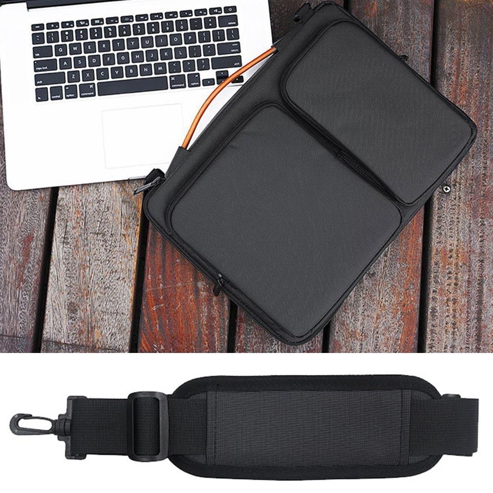 Waterproof Nylon Laptop Handbag with Trolley Strap - Fits 13-14 Inch Laptops - Black