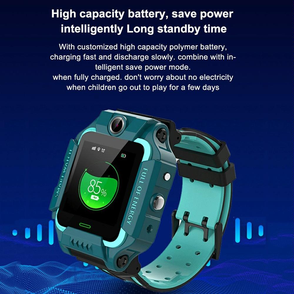 1.44 Inch 360-Degree Rotating Positioning Camera Smart Waterproof Children Calling Watch - Purple