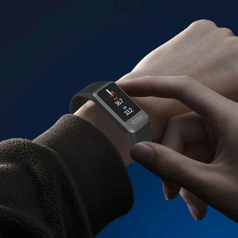 Smart Blood Glucose Sleep Tracker - Tft Hd Display - Blue