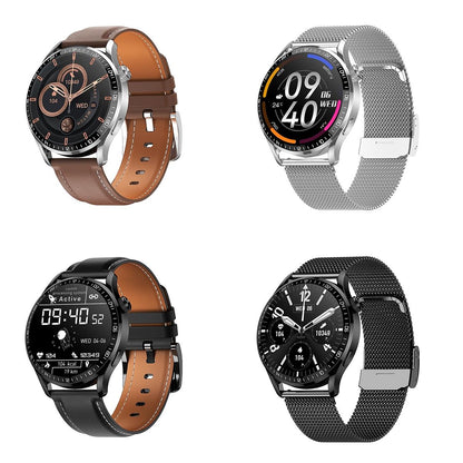 1.32 Inch Heart Rate Detection Smart Watch - Silver + Steel