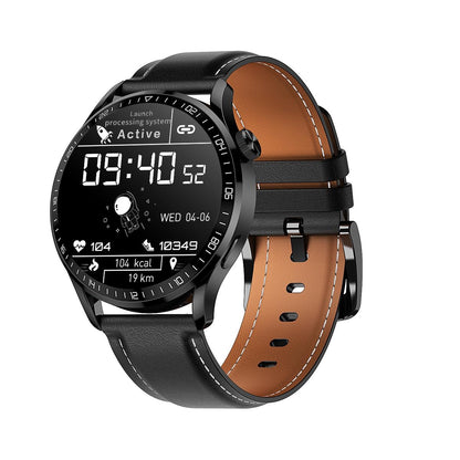 1.32 Inch Heart Rate Detection Smart Watch - Silver + Steel