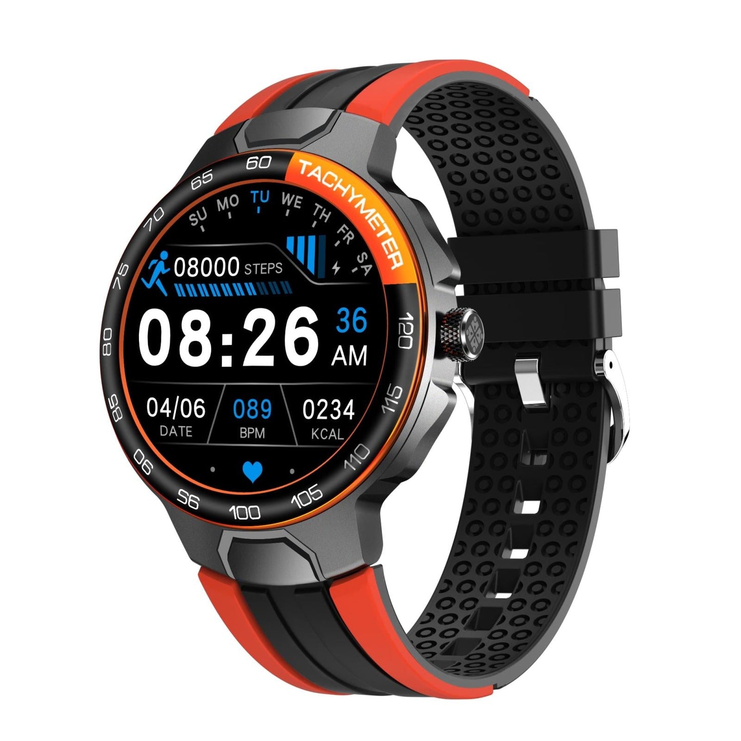 Waterproof Smart Wristband With Menstrual Cycle Reminder And Heart Rate Monitor - Red