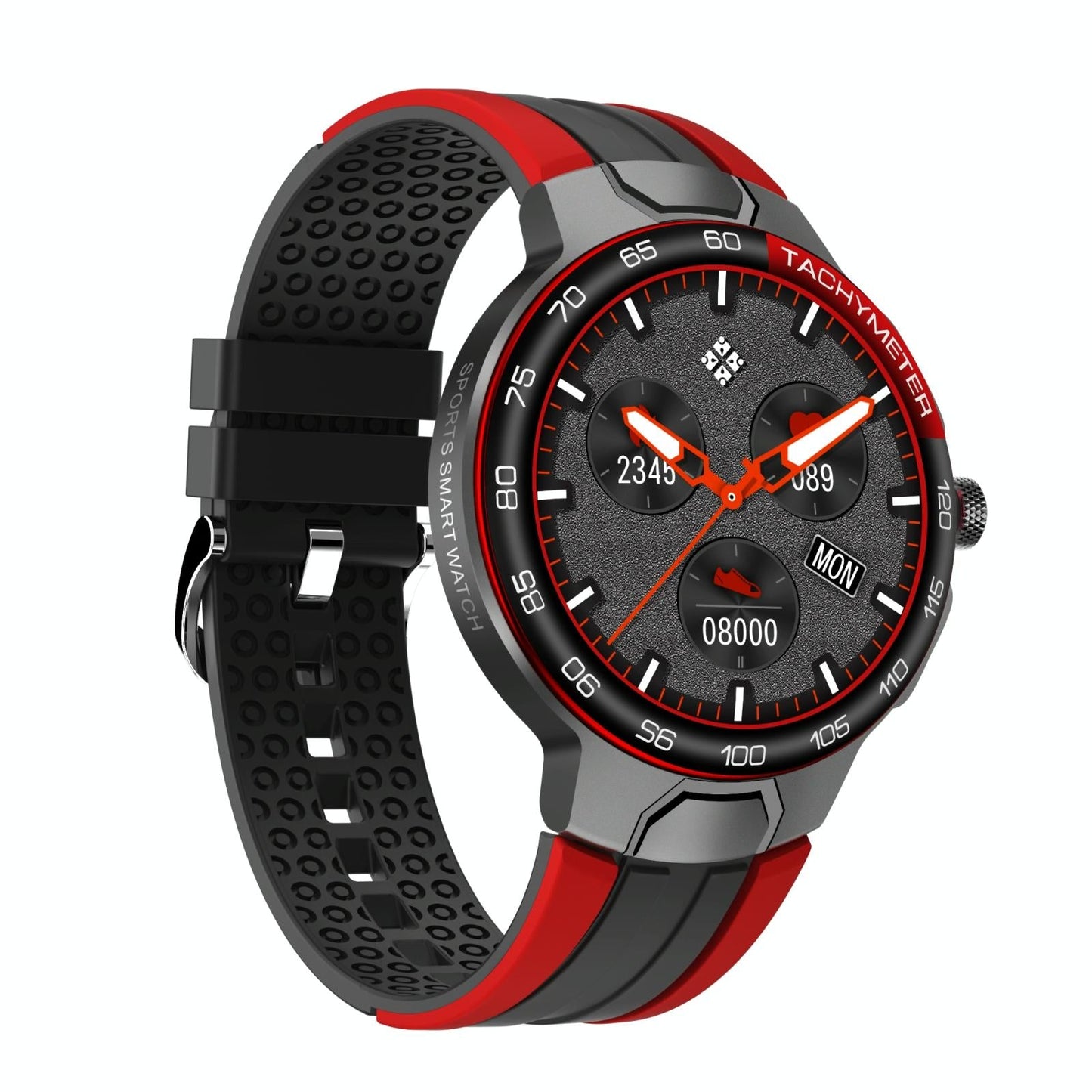 Waterproof Smart Wristband With Menstrual Cycle Reminder And Heart Rate Monitor - Red