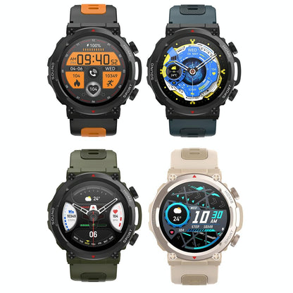Waterproof Smart Watch With Heart Rate & Sleep Monitoring - Blue