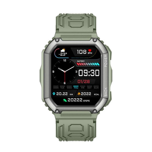 1.8 Inch Heart Rate Blood Pressure Monitoring Smart Calling Watch - Green