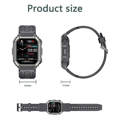 1.8 Inch Heart Rate Blood Pressure Monitoring Smart Calling Watch - Green