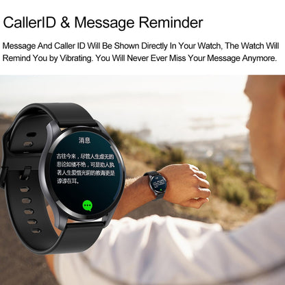 1.28 Inch Tft Colour Screen Ip67 Waterproof Smart Watch Support Body Temperature Monitoring / Sleep Monitoring / Heart Rate Monitoring - Grey