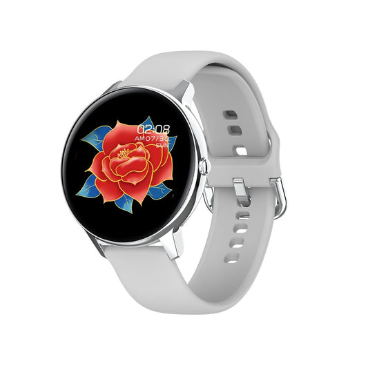 Smart Watch With Ip68 Waterproofing And Health Monitoring - Silver