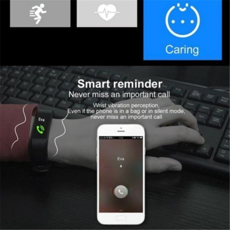 Smart Oled Fitness Tracker With Pedometer - Red