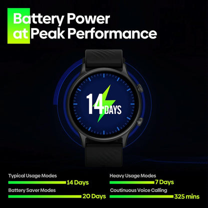 1.39 Inch Screen Ip68 Smart Watch Supports Voice Calling / Health Monitoring - Blue