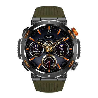 1.46 Inch Round Screen Bluetooth Smart Watch Support Health Monitoring & 100+ Sports Modes - Black