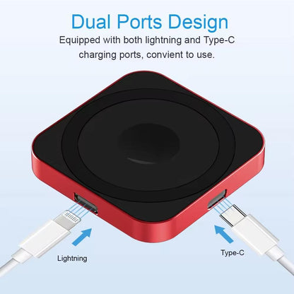 15W 3 In 1 Magnetic Wireless Charger For Smart Devices - Silver