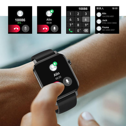 1.69 Inch Multifunctional Heart Rate Smart Watch - Silver