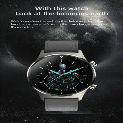 Waterproof Smart Watch With Heart / Bp / Oxygen / Sleep Monitoring - Ip68 - Silver