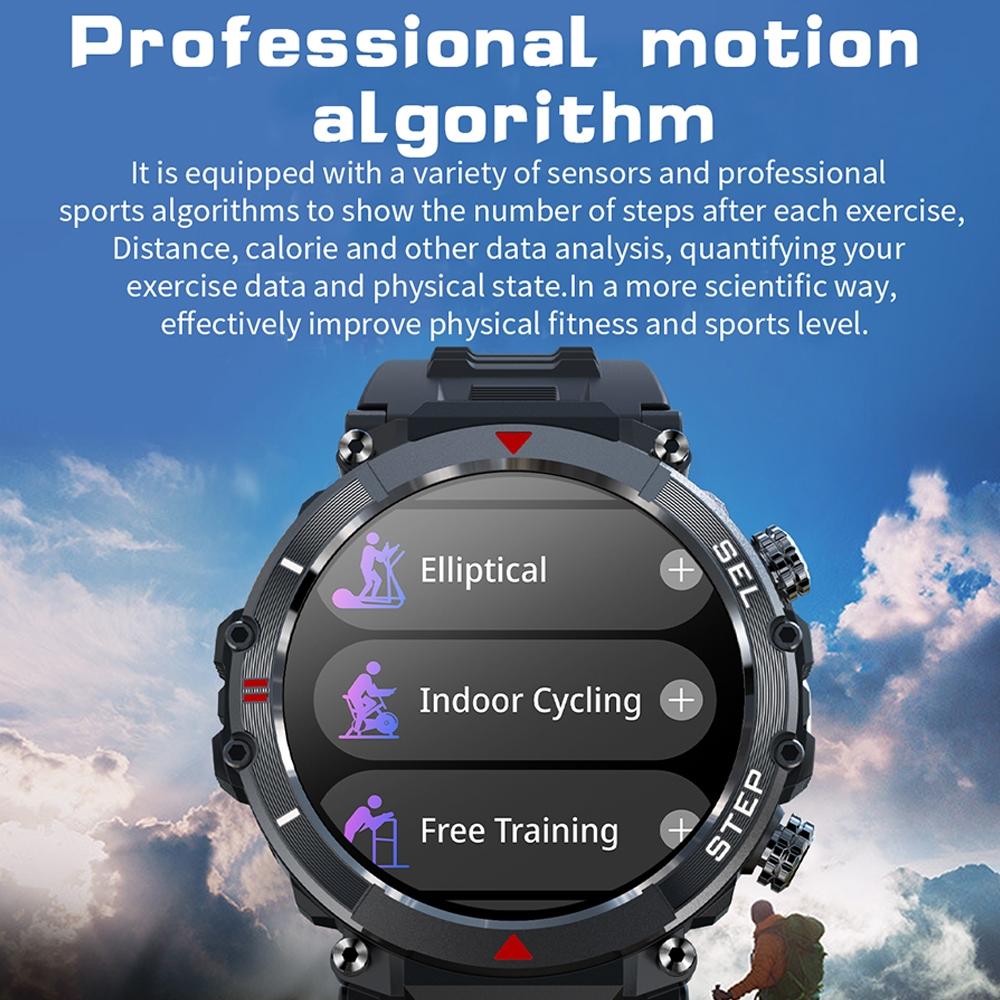 Smart Wristband With Waterproof Heart Rate And Blood Pressure Monitoring - Grey