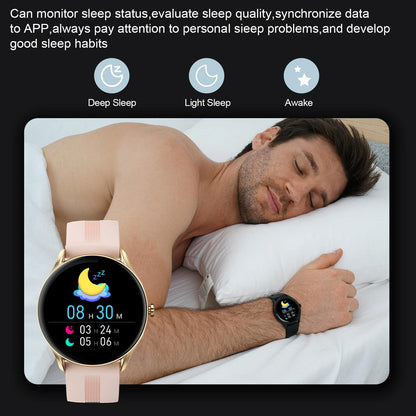 Smart Wristband With Sleep And Heart Monitoring Options - Rose Gold