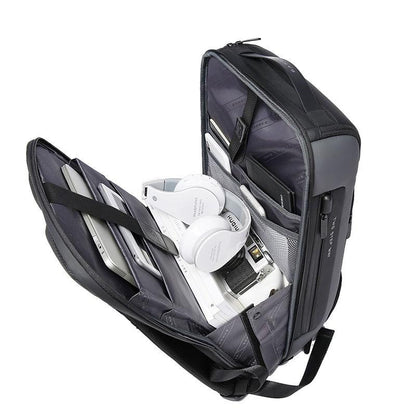 Waterproof Antitheft Men Backpack for 15.6 Laptop - Travel Ready - Grey