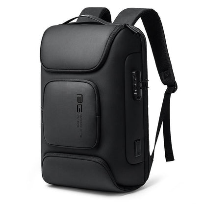 Waterproof Antitheft Men Backpack for 15.6 Laptop - Travel Ready - Grey