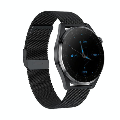 Waterproof Steel Smartwatch With Colour Screen - Ip68 - Silver