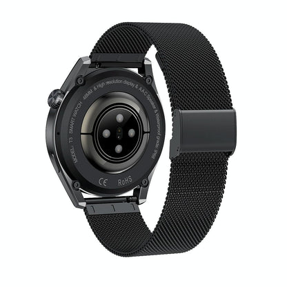 Waterproof Steel Smartwatch With Colour Screen - Ip68 - Silver