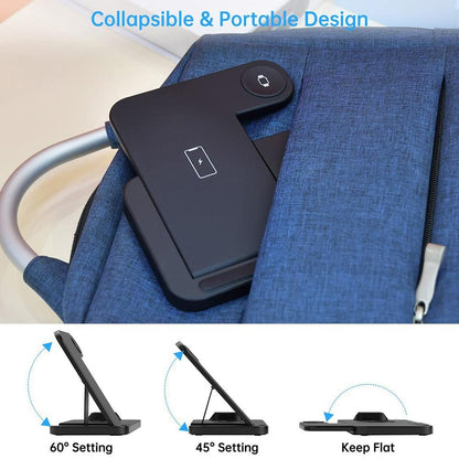 Foldable 4 In 1 Wireless Charger For Mobile Devices - White