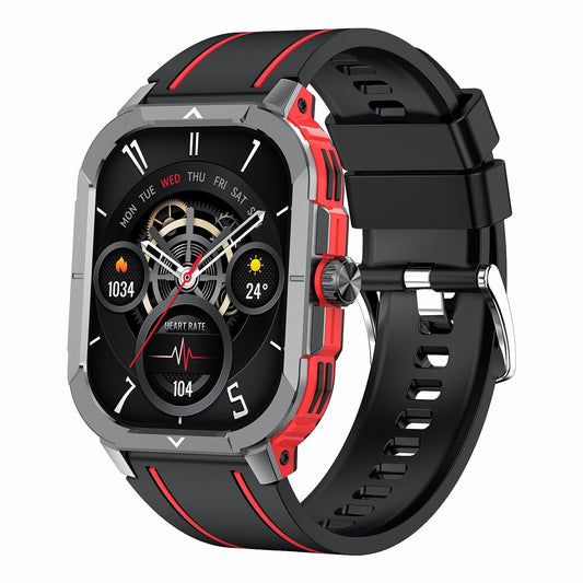 2.06 Inch Bt5.3 Ip68 Sport Smart Watch Bluetooth Call / Message / Health - Red