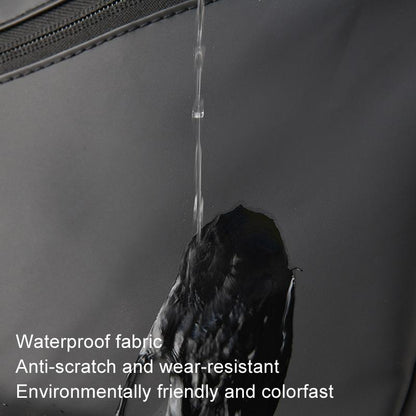 Leather Anti Theft Triangle Bag Secure Crossbody Chest Bag - Black
