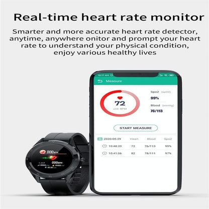 Waterproof Smart Watch With Heart Rate And Sleep Monitoring - Ip68 - Coffee