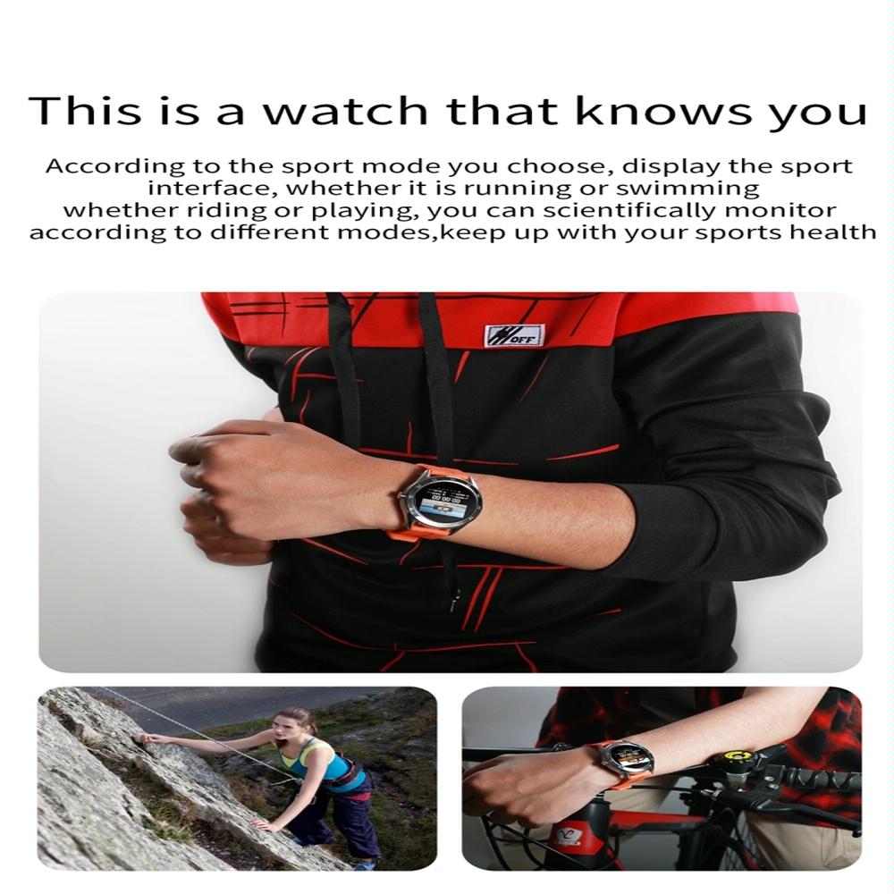 Waterproof Smart Watch With Heart Rate And Sleep Monitoring - Ip68 - Coffee
