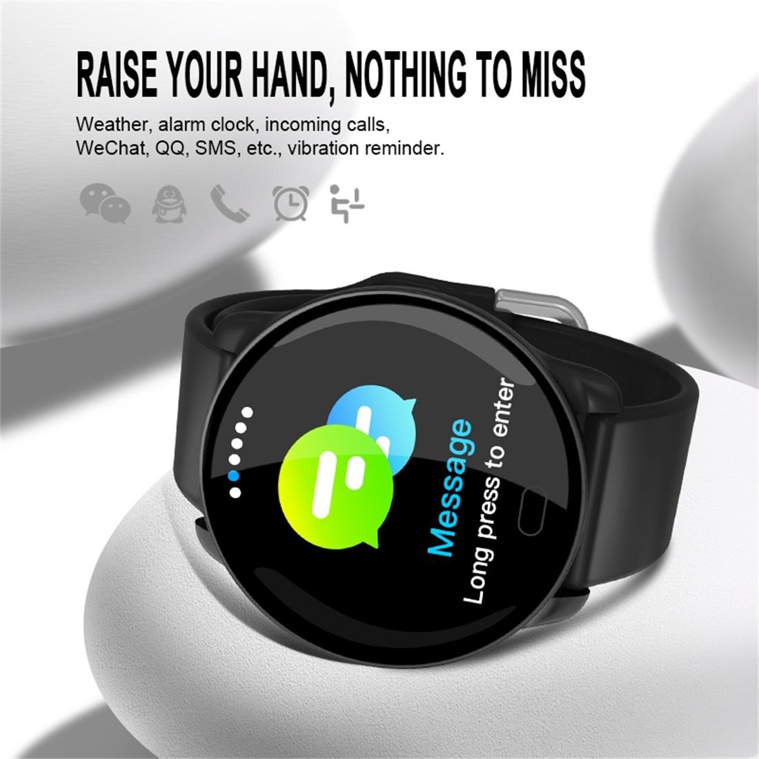 Smart Bracelet With Call / Heart / Blood Monitoring - Colour Screen - Black